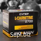 Супер L-карнитин 2700 IRONMAN, лимон-лайм, 12 ампул/60 мл