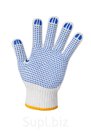 Перчатки рабочие с ПВХ «точка» (7 нитей, размер 9-10); Аксессуары и головные уборы