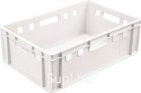 Ящик сплошной 600×400×200 мм, объем 40 л., арт.: 207, натуральный, код: 01682