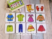 Картинки-половинки "Одежда"