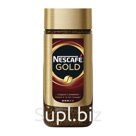 Кофе молотый в растворимом NESCAFE (Нескафе) «Gold», сублимированный, 95 г, стеклянная банка