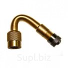 Удлинитель вентиля подкачки шин &quot;бронзовый&quot; угол 45град, металл.