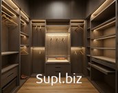 Гардеробная на заказ (корпусные, металлические, открытые)