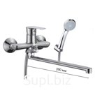 Смеситель для ванны Osgard DALALVEN 83223, с лейкой и шлангом, длинный излив