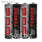 Батарейка солевая TUNDRA Super Heavy Duty, AAA, R03, спайка, 4 шт