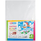 Картон белый A4, ArtSpace, 8л., мелованный, в пакете