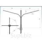 Расчетная масса m, кг: 72
Грунт эмаль, При β = 0º-180º
*  При изготовлении кронштейна из трубы D=57, масса изделия увеличивается на 20%