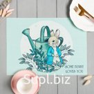 Салфетка на стол «Доляна» SOME BUNNY LOVES YOU, ПВХ, 40×29 см