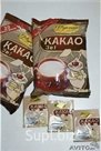 Какао 3в1 классический вкус; какао 3 в1 со вкусом апельсина, банана, карамели, клубники, рома