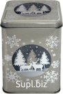 Silver Forest tin can, 1750ml, large, size: 108x108x150mm