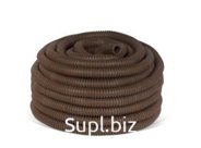 Гофротруба, ПВХ, лег. с пр.под темное дерево- 25 мм (25), м