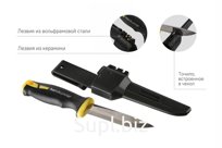 Нож универсальный Hanskonner HK1076-10-2 c двойным точилом в чехле