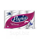 Полотенца бумажные Papia 3-слойные белые 4 рулона