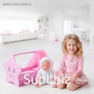 Игрушка детская: кроватка для кукол звездочка с постельным бельем и балдахином, коллекция «Diamond star»