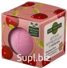 Кафе красоты Бомбочка для ванн Вишневый бум детский с сюрпризом, 120 г