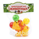 ФИГУРКА ЖИВОТНОГО В АССОРТ., С ШАРИКОМ В ПАК. (РУСС. УП.) 17*6*20СМ в кор.2*120шт