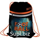 Мешок для обуви Berlingo "Football", 410*490мм, световозвращающая лента, 1 отд., карман на молнии