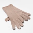 Перчатки женские MINAKU "Рок", р-р 23 см, цв. бежевый