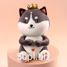Мягкая игрушка «Хаски с короной»