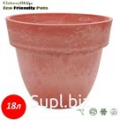 Кашпо красного цвета с пояском 35,5x30,3 GreenShip