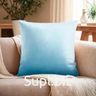 Подушка декоративная «Этель», голубая, 30×30 см, велюр