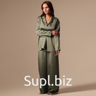 Костюм домашний женский (рубашка и брюки) SL HOME р. XL, зеленый