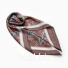 Платок женский MINAKU, размер 70×70 см, кофейный