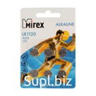 Батарейка алкалиновая Mirex, LR1120, AG8, 1.5В, блистер, 6 шт
