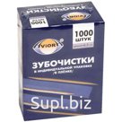 Зубочистки бамбуковые Aviora, 1000шт., в индивидуальной упаковке
