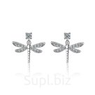 Серьги-гвоздики "Стрекозы" (арт. 77349-10)