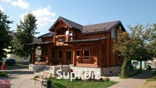 Строительство домов из оцилиндрованного бревна.