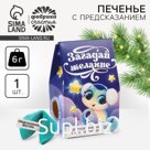 Печенье с предсказанием на новый год в коробке «Загадай желание», 1 шт.
