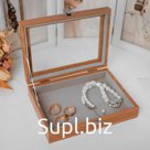 Подставка для украшений "Шкатулка" универсальная, 20*15*4,5, цвет серый