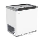 Ларь морозильный GELLAR FG 250 С прямое стекло серый