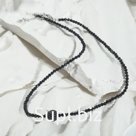 Бусы шар №10 «Шпинель», цвет чёрный, 40см + 5см удлинитель