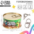 Набор металлических головоломок «Время играть», 2 шт., в банке
