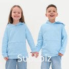 Худи детское KAFTAN Basic line, размер 30 (98-104 см), голубое