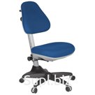 Кресло детское Бюрократ KD-2, PL, ткань синяя, механизм качания, без подлокотников (ПОД ЗАКАЗ)