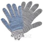 Перчатки 10/5-132 текс х/б с ПВХ (точка) серые