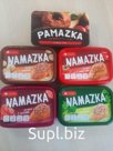 Белорусская намазка «Namazka» — это паштет из мяса свинины с плотной волокнистой структурой. Изготовлена Брестским мясокомбинатом.