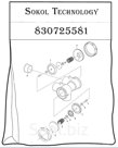 830725581 C100/200 3-х ходовой воздушный коапан  (к Delaval)