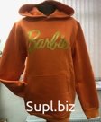 Худи оранжевое с принтом "Барби"