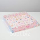 Коробка подарочная с PVC-крышкой «Вкусности», 35 × 35 × 6 см
