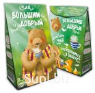 Чай пирамидка, БОЛЬШИМ И ДОБРЫМ, крупнолистовой чай, 50 гр., TM Chokocat