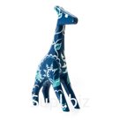 Blue giraffe with ornament