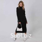 Костюм женский (джемпер/юбка), цвет чёрный, размер ONE SIZE (46-50)
