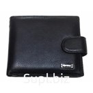 Мужской средний кошелек Qi Xing кожа Артикул MK-704 черный