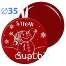 Сани-ледянка c принтом 35 см красная Артикул: МТ12117