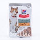 Влажный корм Hill's SP cat sterilised для стерилизованных кошек, курица, 85 г
