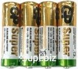 Батарейки GP SUPER мизинчик AAA  4 шт Артикул: RA-1411